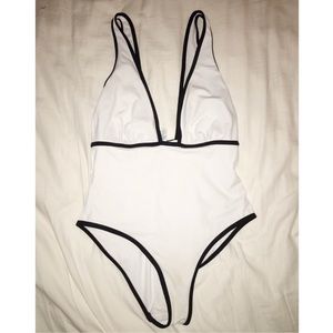 White + Black One Piece